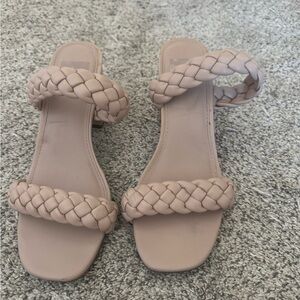 Women's Braided Strap Sandals - Tan
